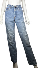 Load image into Gallery viewer, Experience a one-of-a-kind find with these Rare Vintage Marithe&#39; Francois Girbaud Jeans! With a high-waisted silhouette and measurements of 28&quot; waist, 32&quot; hips, 29&quot; inseam, and 41&quot; length, these jeans are a must-have for your stylish wardrobe. Don&#39;t mi...