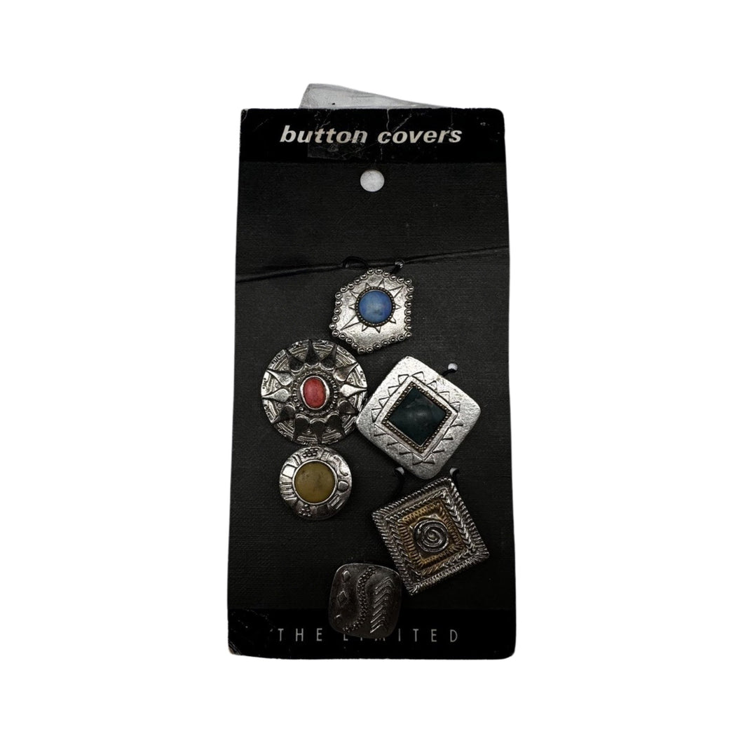A rare vintage lot of 6 button covers from the 1990s by The Limited.