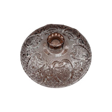 Load image into Gallery viewer, This Vintage pink candy dish with a lid is made of pink depression glass.it is in perfect condition no chips or scratches. 2&quot; height 7&quot; diameter