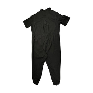 Expertly designed for style and functionality, this Divided jumpsuit is available in a sleek black color and features convenient cargo chest pockets, pant pockets, and belt loops. The precise measurements of this jumpsuit are as follows: Chest - 52", S...