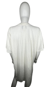 This is a Vintage 90's International Group smiley face american flag T-shirt/Dress. Measured Flat Chest - 46" Length - 37"