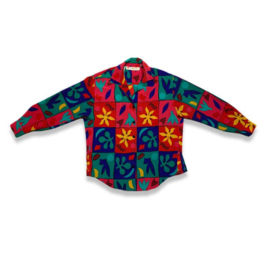 Check out this totally rad Vintage Chaus Blouse with long sleeves and small slits at the bottom! Unfortunately, it's missing one of its buttons (the second to last one, to be precise). Measured Flat: Chest - 39
